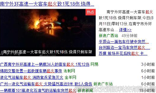 汽車起火新聞